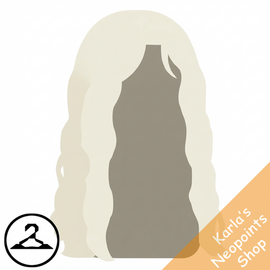 Dyeworks White: Curly Enchanted Forest Green Wig