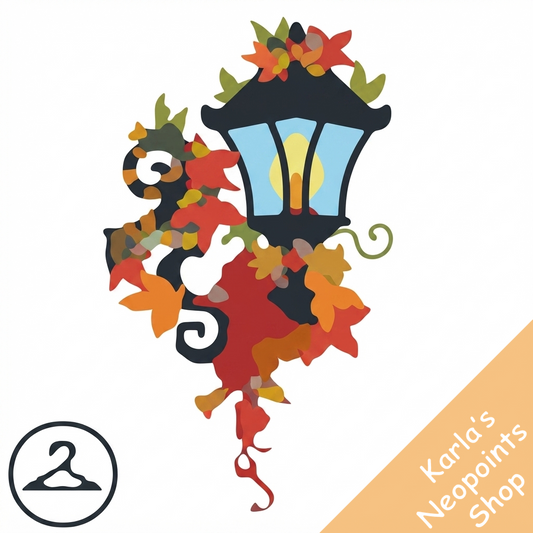 Autumn Leaf Lamp Post