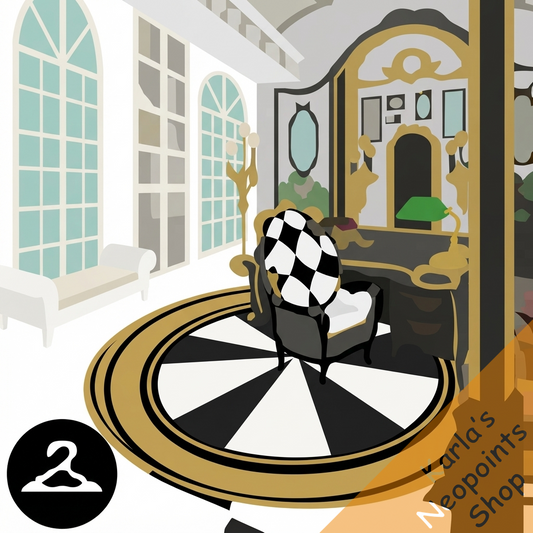 Black and White Sitting Room Background