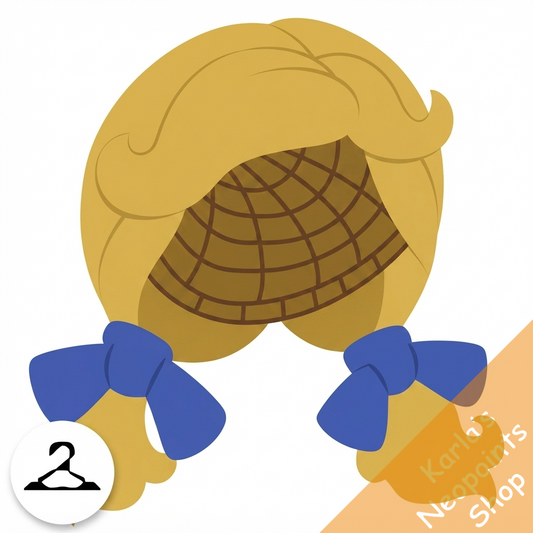 Checkered Ribbon Wig