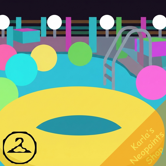 Pool Parties Can Glow Too Party Background
