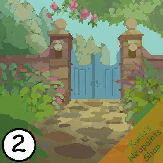Charming Summer Garden Background