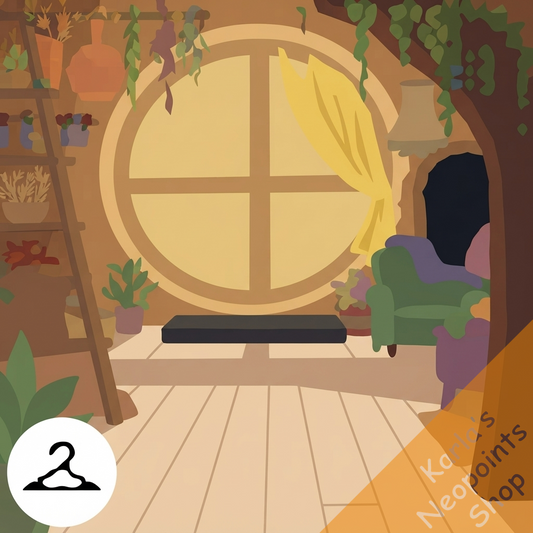 Cozy Tree House Windows Background Item