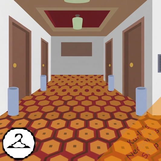 Creepy Hotel Hallway Background