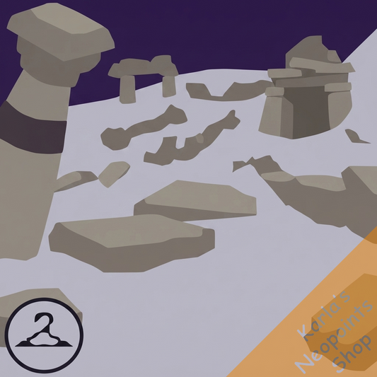 Dark Desert Ruins Background