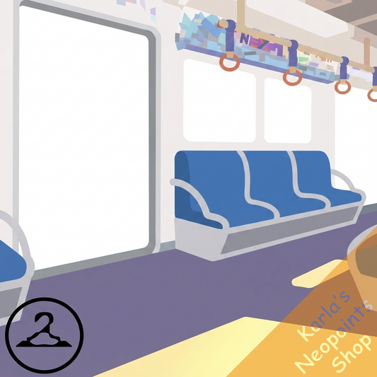 Dreamy Subway Windows Background Item