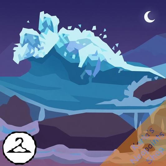 Roaring Waves of Peophins Background