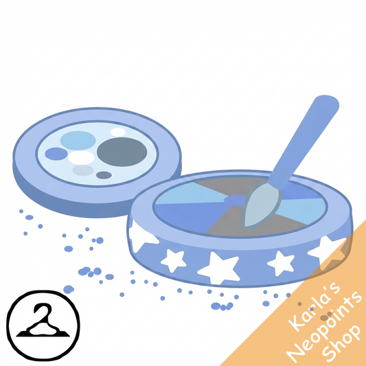 Silvery Blue Star Makeup