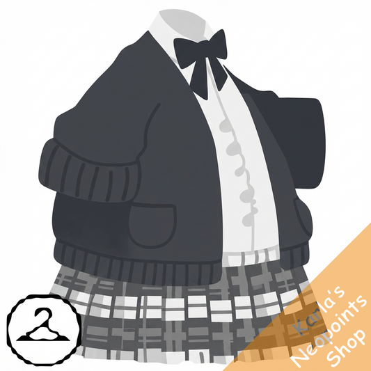 Dyeworks Black: Pink Kawaii School Outfit