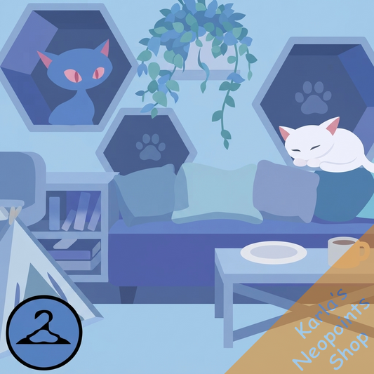 Dyeworks Blue: Kadoatie Cafe Background