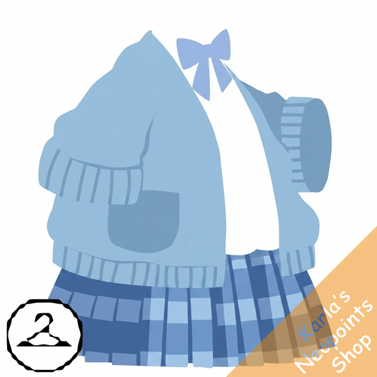 Dyeworks Blue: Pink Kawaii School Outfit