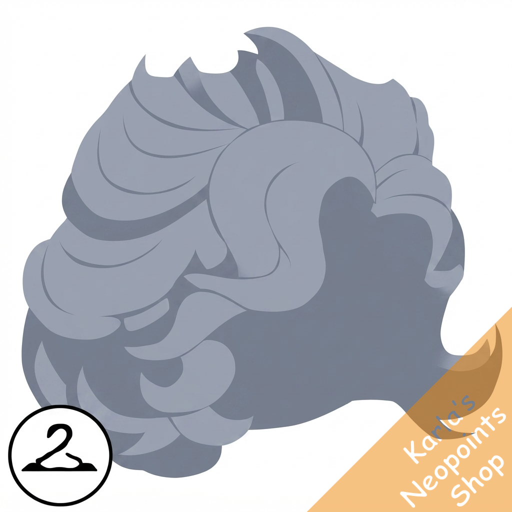 MME10-S5a: Silver Hair Wig