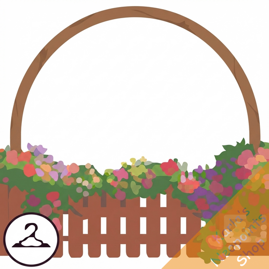Wooden Flower Gate Foreground