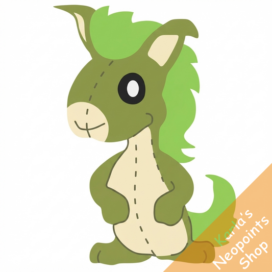 Magical Green Kyrii Plushie