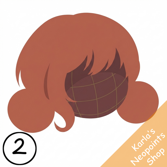 Messy Red Buns Wig