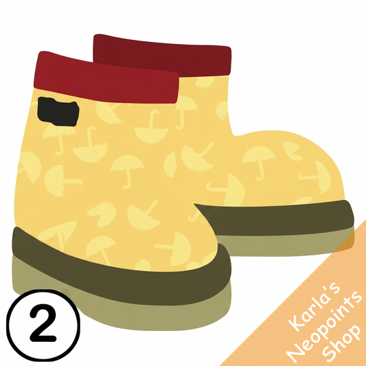 Yellow Splashing Boots