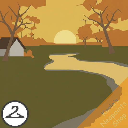 Stormy Autumn Evening Background