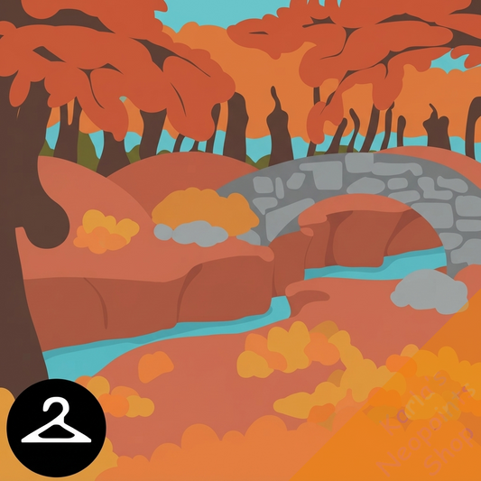 Autumn Bridge Background
