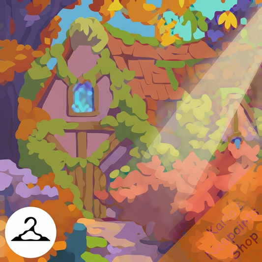 Cottage In the Woods Background
