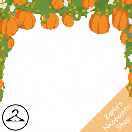 Autumn Flowers and Pumpkins Garland