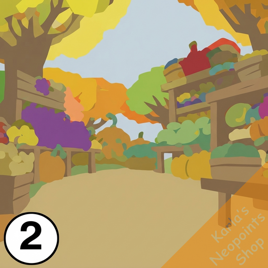 Autumnal Harvest Market Background