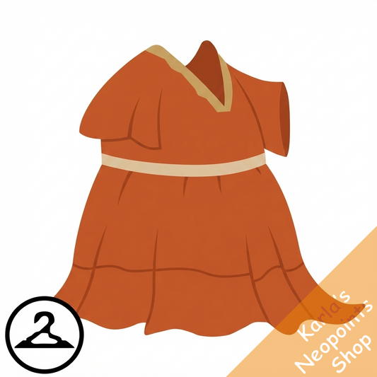 Pumpkin-Printed Frolicking Dress