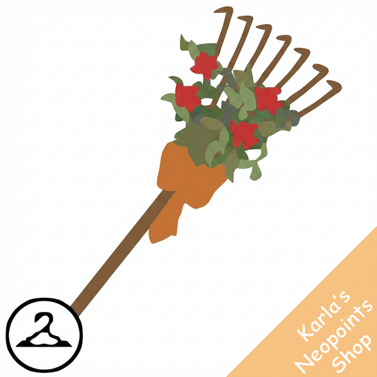 Decorated Autumn Rake
