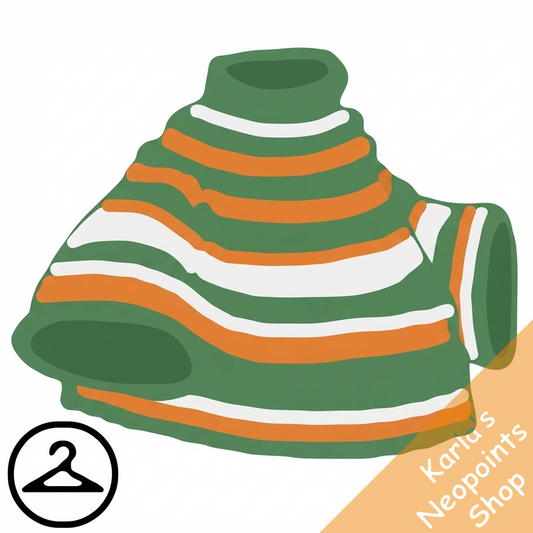 Autumn Striped Turtleneck Shirt