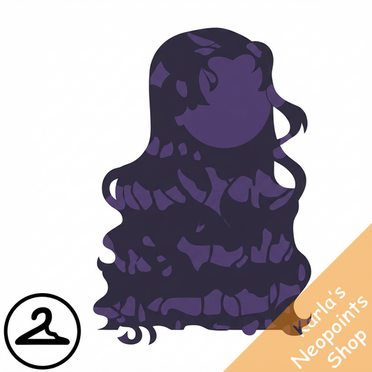 Dyeworks Void Black: Sparkly Winter Wavy Wig