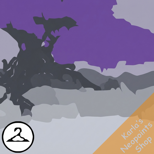 Dyeworks Void Black: Grand Oak Tree Background