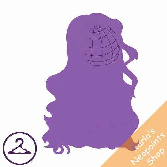 Dyeworks Void Purple: Sparkly Winter Wavy Wig