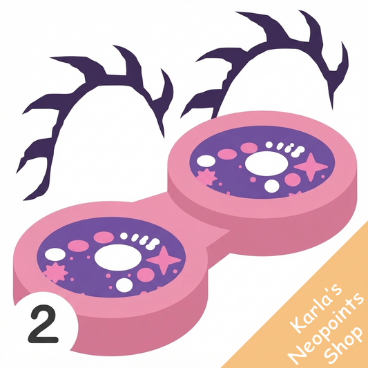 Dyeworks Void Purple: Birthday Kawaii Contacts