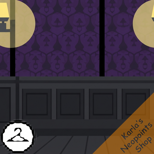 Dark Damask Hallway Background