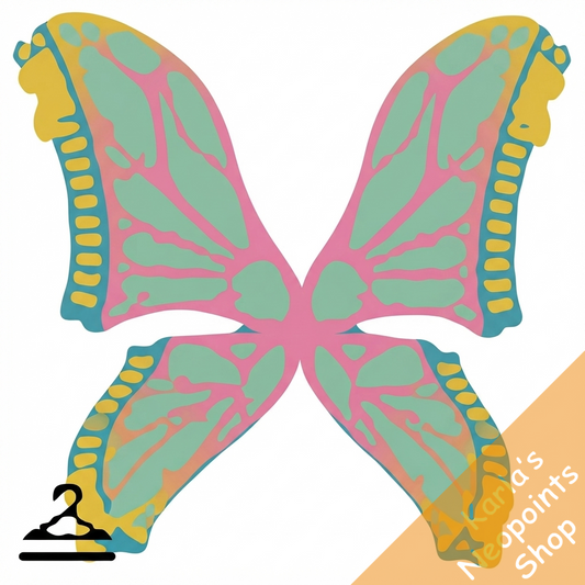 Glittery Zipper Wings