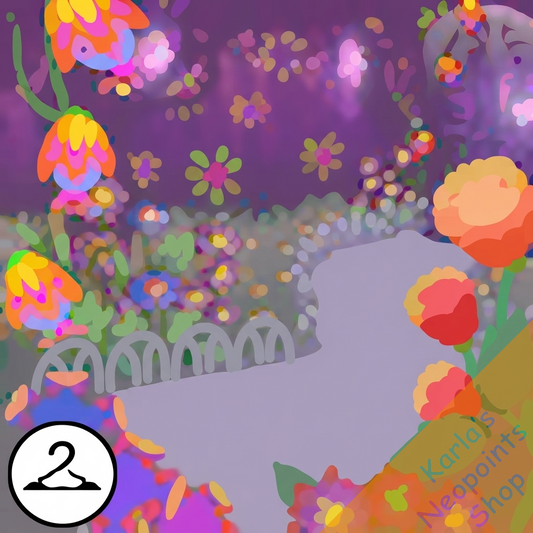 Bright Flower Cutout Background