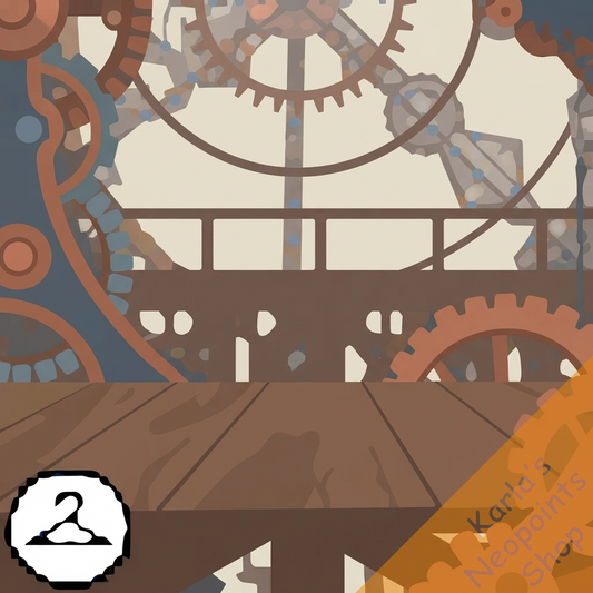 Inside a Clock Tower Background