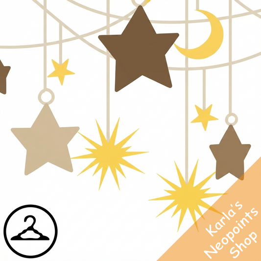 Bronze Sun & Moon Garland