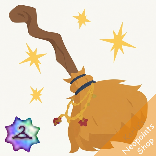 Autumn Witch Broom Handheld