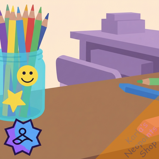 On a Classroom Shelf Background