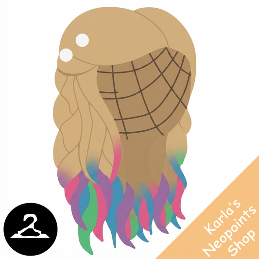 Chalk-Dyed Curls Wig