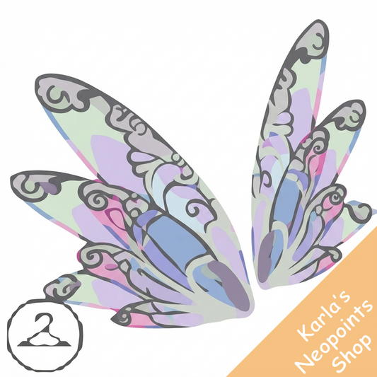 Delicate Dyed Cotton Wings
