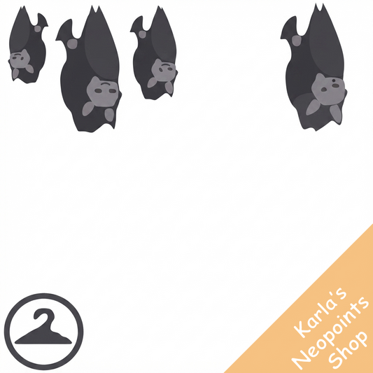 Dyeworks Grey: Hanging Bats Trinket