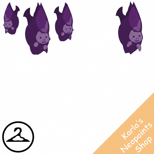 Dyeworks Purple: Hanging Bats Trinket