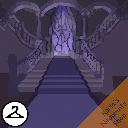 Dyeworks Purple: Step Into the Haunted House Background