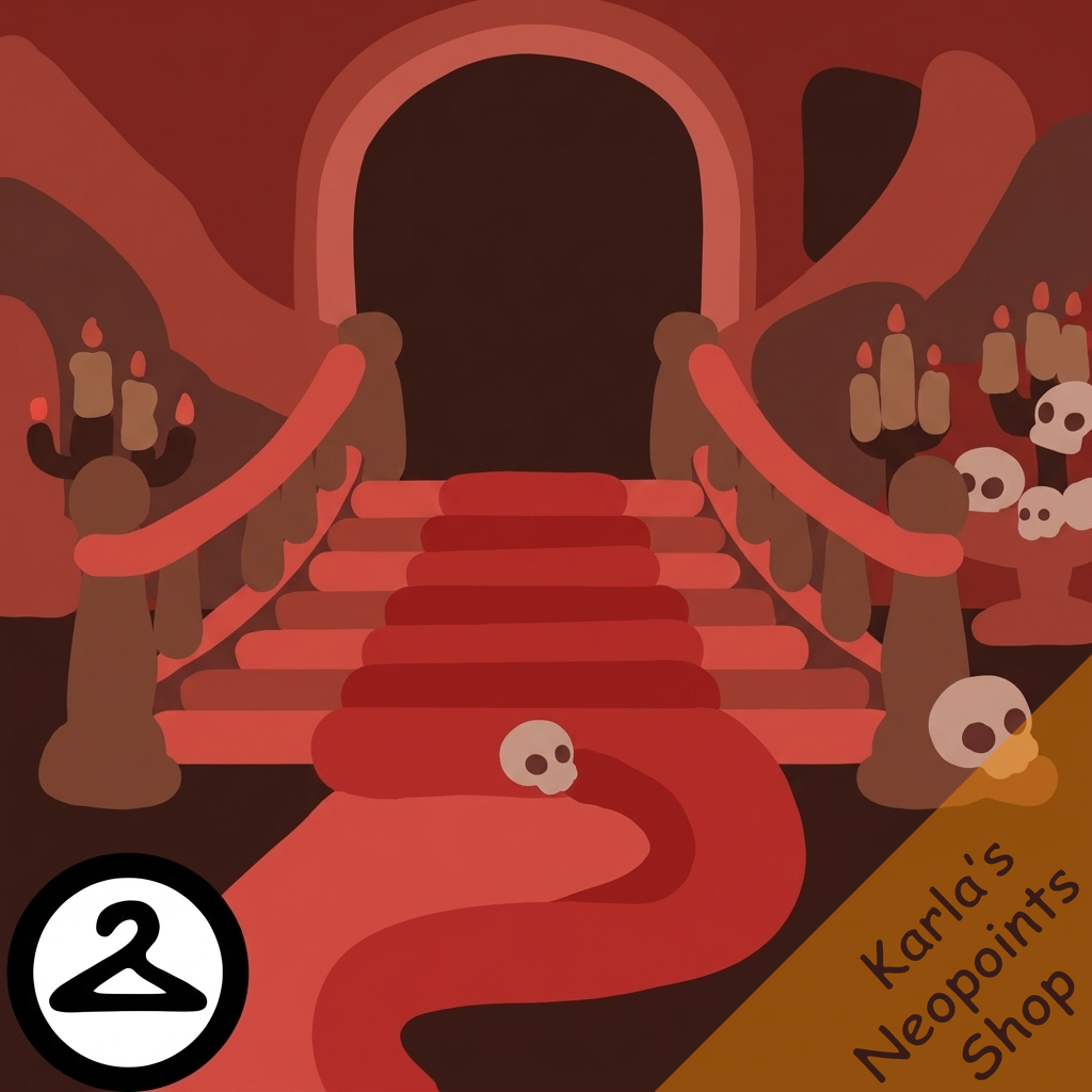 Dyeworks Red: Step Into the Haunted House Background