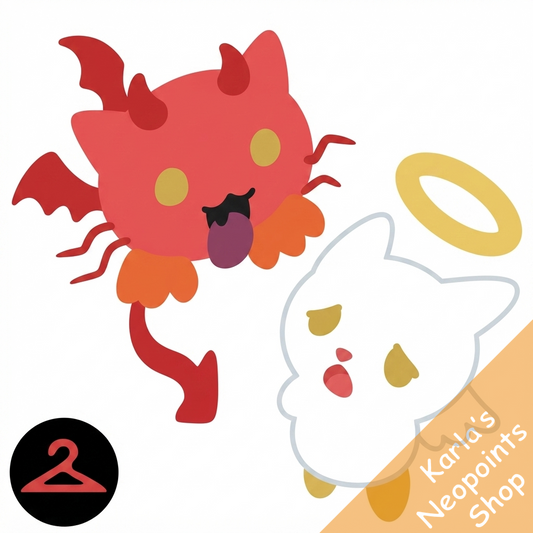 Angelpuss and Devilpuss Shoulder Companions