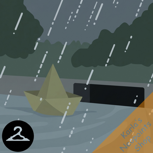 Rainy Storm Drain Background