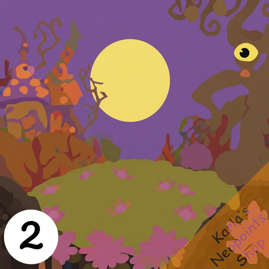Whimsical Pumpkin Hill Background