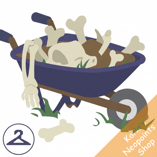 Dug-up Bones Wheelbarrow
