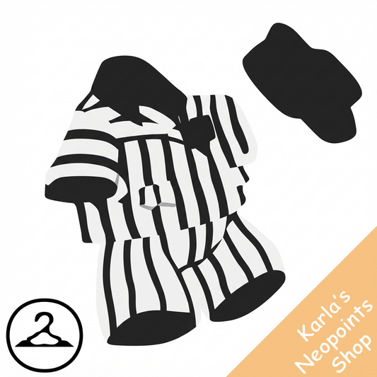 Black and White Striped Suit
